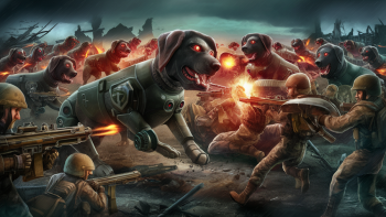 Russos fogem dos cachorros ucranianos