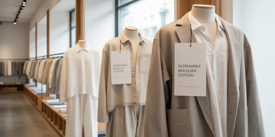 Do campo brasileiro às vitrines europeias: o algodão nacional pode ser protagonista da nova fase da moda de exportação.