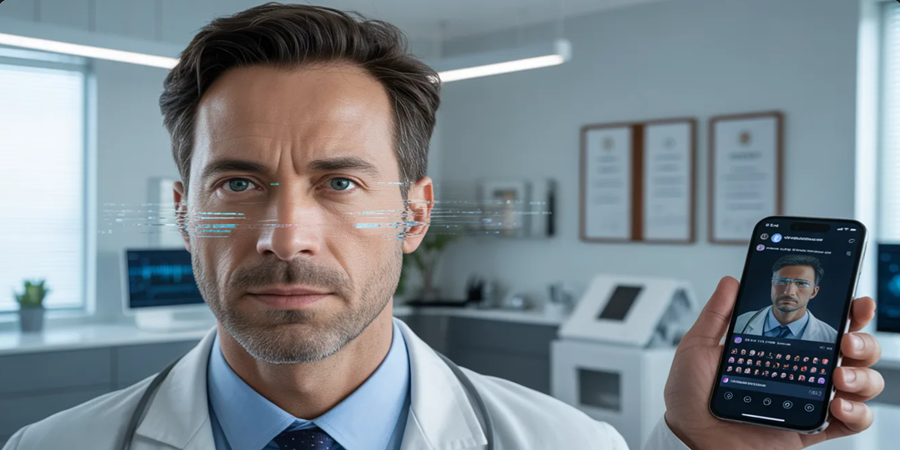 Perfis com “médicos” criados por inteligência artificial estão acumulando milhões de visualizações nas redes sociais.