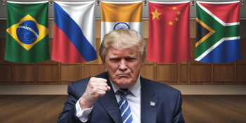 Trump declara guerra comercial contra o BRICS com tarifas de 100%